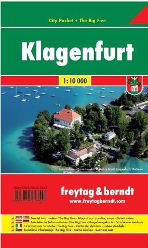 Klagenfurt, City Pocket + The Big Five, Stadtplan 1:10.000 von Freytag-Berndt und Artaria KG