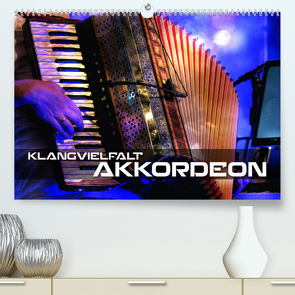 Klangvielfalt Akkordeon (Premium, hochwertiger DIN A2 Wandkalender 2023, Kunstdruck in Hochglanz) von Bleicher,  Renate