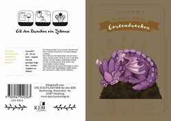 Klapppostkarte mit Saatsteckling: Lavendeldrache