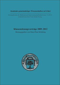 Klassensitzungsvorträge 2009–2012 von Klöcking,  Hans-Peter