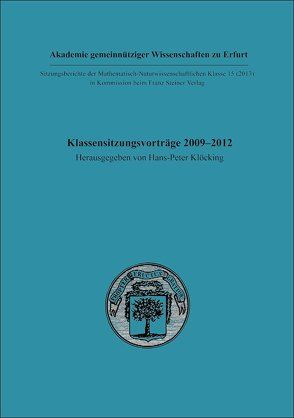 Klassensitzungsvorträge 2009–2012 von Klöcking,  Hans-Peter