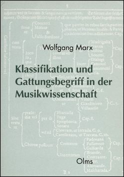 Klassifikation und Gattungsbegriff in der Musikwissenschaft von Marx,  Wolfgang