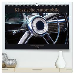 Klassische Automobile – Lenkräder und Armaturen (hochwertiger Premium Wandkalender 2024 DIN A2 quer), Kunstdruck in Hochglanz von Gube,  Beate