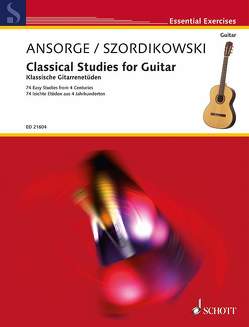 Klassische Gitarrenetüden von Ansorge,  Peter, Szordikowski,  Bruno