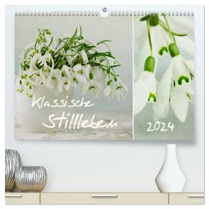 klassische Stillleben (hochwertiger Premium Wandkalender 2024 DIN A2 quer), Kunstdruck in Hochglanz von Schwarz,  Nailia