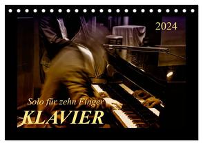 Klavier – Solo für zehn Finger (Tischkalender 2024 DIN A5 quer), CALVENDO Monatskalender von Roder,  Peter