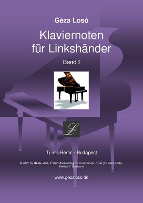 Klaviernoten für Linkshänder – Band I