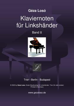 Klaviernoten für Linkshänder – Band II