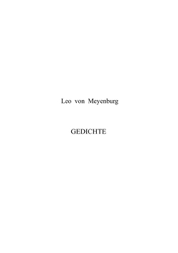 Kleine Edition / Gedichte von Ihrig,  Wilfried, von Meyenburg,  Leo