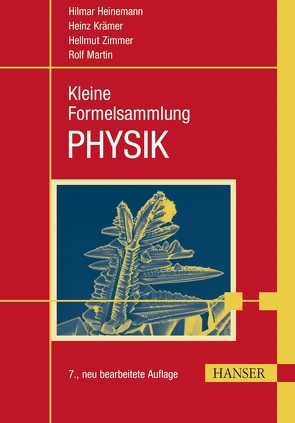 Kleine Formelsammlung PHYSIK von Heinemann,  Hilmar, Krämer,  Heinz, Martin,  Rolf, Zimmer,  Hellmut