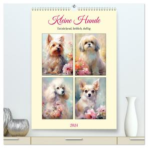 Kleine Hunde. Entzückend, lieblich, duftig (hochwertiger Premium Wandkalender 2024 DIN A2 hoch), Kunstdruck in Hochglanz von Hurley,  Rose