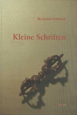 Kleine Schriften von Schlerath,  Bernfried