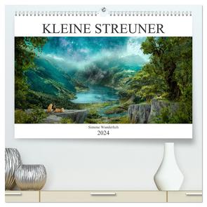 Kleine Streuner (hochwertiger Premium Wandkalender 2024 DIN A2 quer), Kunstdruck in Hochglanz von Wunderlich,  Simone