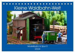 Kleine Waldbahn-Welt – Modellbahn in Spur 0 (Tischkalender 2024 DIN A5 quer), CALVENDO Monatskalender von Hegerfeld-Reckert,  Anneli