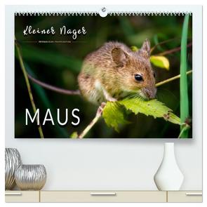 Kleiner Nager – Maus (hochwertiger Premium Wandkalender 2024 DIN A2 quer), Kunstdruck in Hochglanz von Roder,  Peter