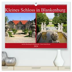 Kleines Schloss in Blankenburg und die Roseburg bei Ballenstedt (hochwertiger Premium Wandkalender 2024 DIN A2 quer), Kunstdruck in Hochglanz von Kruse,  Gisela