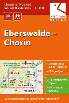 Klemmer Pocket Rad- und Wanderkarte Eberswalde – Chorin von Goerlt,  Heidi, Klemmer,  Klaus, Kuhlmann,  Christian