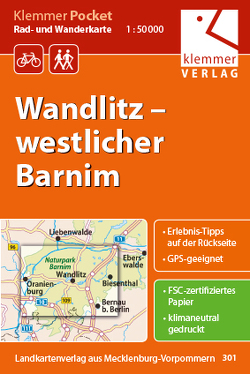 Klemmer Pocket Rad- und Wanderkarte Wandlitz – westlicher Barnim von Goerlt,  Heidi, Klemmer,  Klaus, Kuhlmann,  Christian, Wachter,  Thomas
