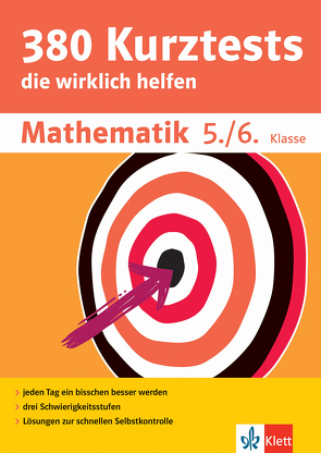 Klett 380 Kurztests Mathematik 5./6. Klasse