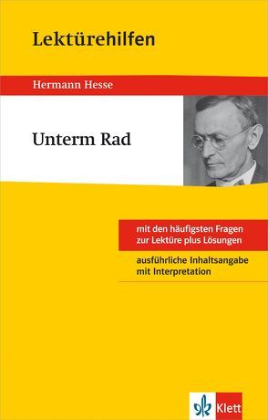 Klett Lektürehilfen Herrmann Hesse „Unterm Rad“
