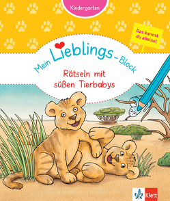 Klett Mein Lieblings-Block Rätseln mit süßen Tierbabys von Vorbach,  Britta