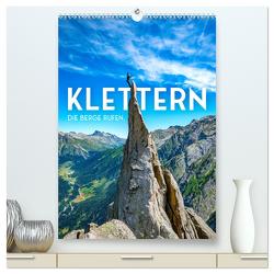 Klettern – Die Berge rufen. (hochwertiger Premium Wandkalender 2024 DIN A2 hoch), Kunstdruck in Hochglanz von SF,  SF