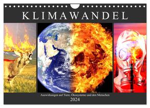 Klimawandel. Auswirkungen auf Tiere, Ökosysteme und den Menschen (Wandkalender 2024 DIN A4 quer), CALVENDO Monatskalender von Hurley,  Rose