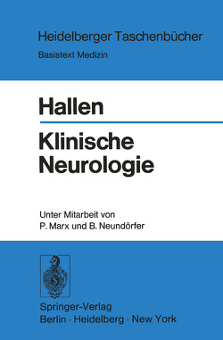 Klinische Neurologie von Hallen,  O., Marx,  P., Neundörfer,  B.