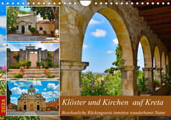 Klöster und Kirchen auf Kreta (Wandkalender 2024 DIN A4 quer), CALVENDO Monatskalender von Kleemann,  Claudia