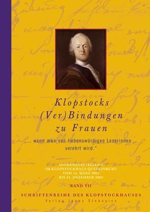 Klopstocks (Ver)Bindungen zu Frauen von Fischer,  Wolfgang, Meixner,  Brigitte, Ritter,  Heidi