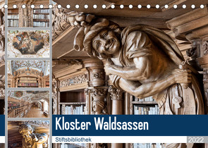 Kloster Waldsassen Stiftsbibliothek (Tischkalender 2022 DIN A5 quer) von Schmidt,  Bodo