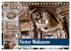 Kloster Waldsassen Stiftsbibliothek (Tischkalender 2024 DIN A5 quer), CALVENDO Monatskalender von Schmidt,  Bodo