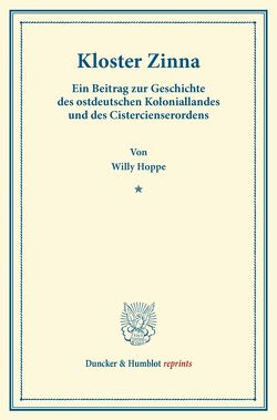 Kloster Zinna. von Hoppe,  Willy