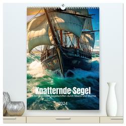 Knatternde Segel (hochwertiger Premium Wandkalender 2024 DIN A2 hoch), Kunstdruck in Hochglanz von Waurick,  Kerstin