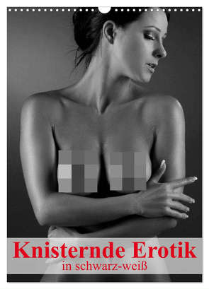 Knisternde Erotik in schwarz-weiß (Wandkalender 2024 DIN A3 hoch), CALVENDO Monatskalender von Stanzer,  Elisabeth