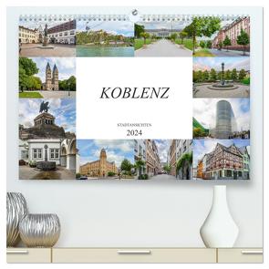 Koblenz Stadtansichten (hochwertiger Premium Wandkalender 2024 DIN A2 quer), Kunstdruck in Hochglanz von Meutzner,  Dirk