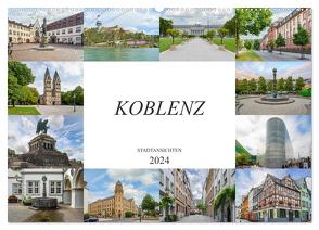 Koblenz Stadtansichten (Wandkalender 2024 DIN A2 quer), CALVENDO Monatskalender von Meutzner,  Dirk
