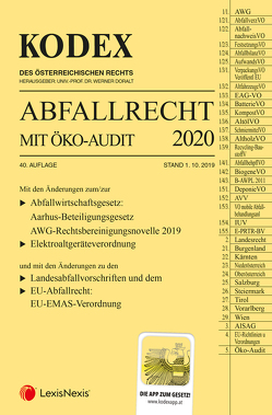 Kodex Abfallrecht und Öko-Audit 2020 von Doralt,  Werner, Hochholdinger,  Christine