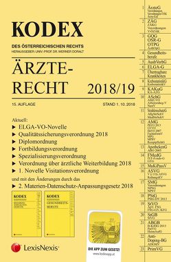 KODEX Ärzterecht 2018/19 von Doralt,  Werner, Stärker,  Lukas