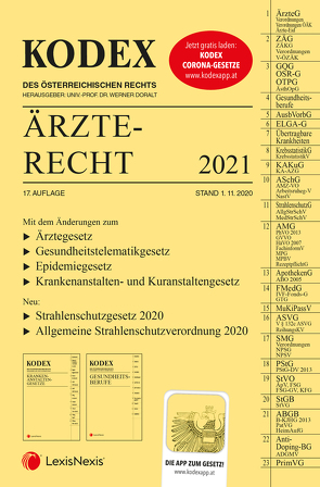 KODEX Ärzterecht 2021 von Doralt,  Werner, Stärker,  Lukas