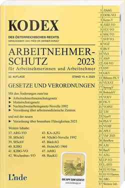 KODEX Arbeitnehmerschutz 2023 von Doralt,  Werner, Reznik,  Helmut