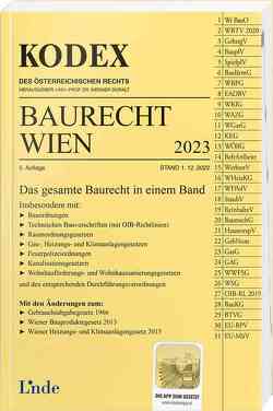 KODEX Baurecht Wien 2023 von Doralt,  Werner, Fuchs,  Gerald