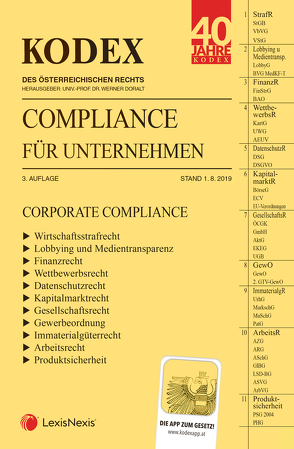 KODEX Compliance für Unternehmen 2019/20 von Doralt,  Werner, Petsche,  Alexander