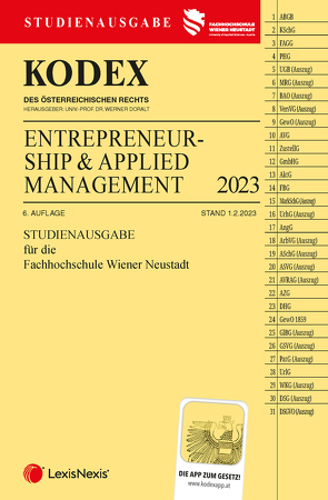 KODEX Entrepreneurship & Applied Management 2023 – inkl. App von Doralt,  Werner