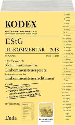 KODEX EStG Richtlinien-Kommentar 2018 von Bauer,  Manfred, Doralt,  Werner