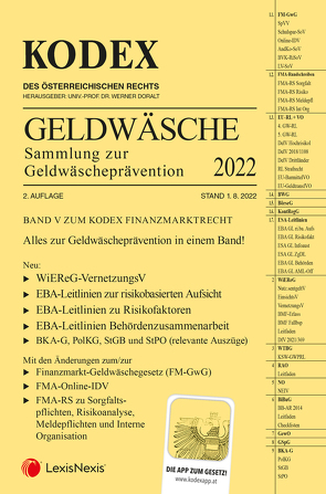 KODEX Finanzmarktrecht Band V 2022/23 – inkl. App von Doralt,  Werner, Egger,  Bernhard