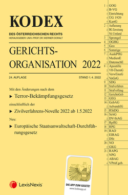 KODEX Gerichtsorganisation 2022 – inkl. App von Doralt,  Werner, Maleczky,  Oskar