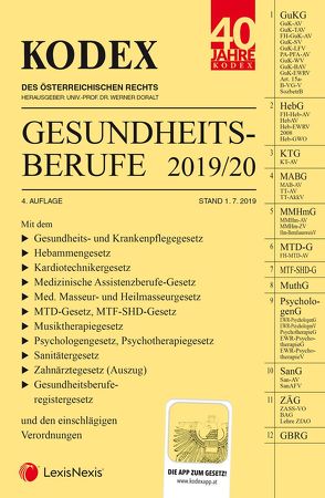 KODEX Gesundheitsberufe 2019/2020 von Doralt,  Werner, Marzi,  Leopold-Michael