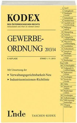 KODEX Gewerbeordnung 2013/14 von Doralt,  Werner