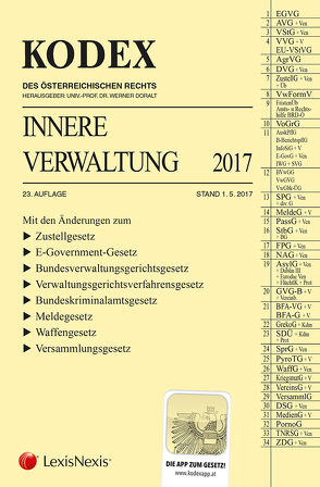 KODEX Innere Verwaltung 2018/19 von Doralt,  Werner, Grosinger,  Walter